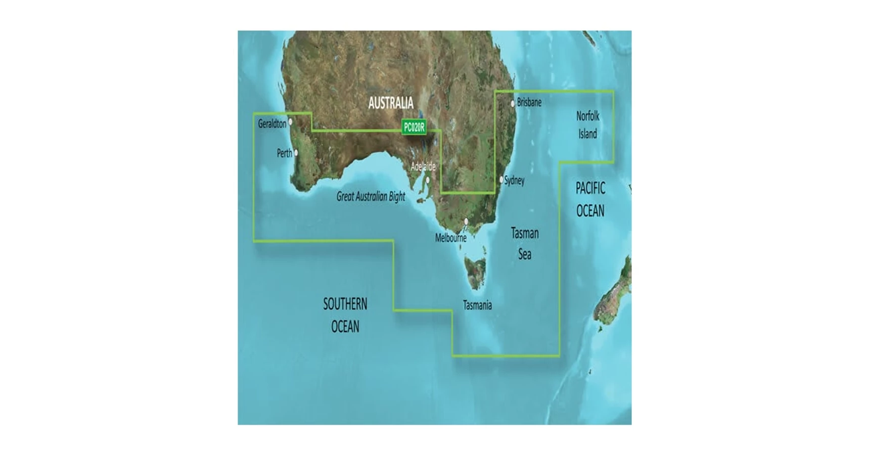 Garmin BlueChart g3 Vision HD - VPC020R - Brisbane SW - Geraldton - microSD/SD