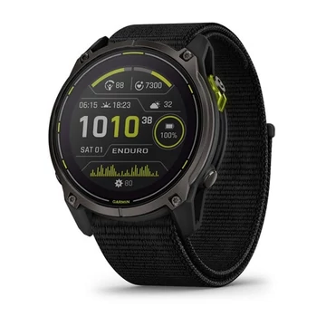 Enduro 3 51mm SOLAR Sapphire, karbonszürke DLC Titánium fekete UltraFit nejlon szíjjal (ED XD)