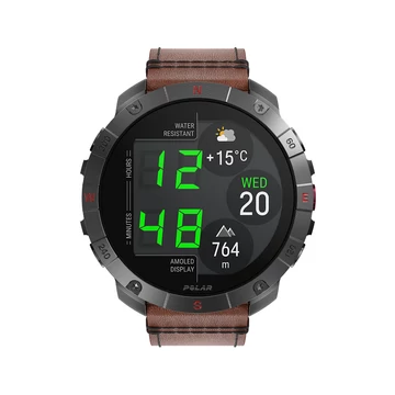 POLAR GRIT X2 PRO TI LTHR BRNZ M/L