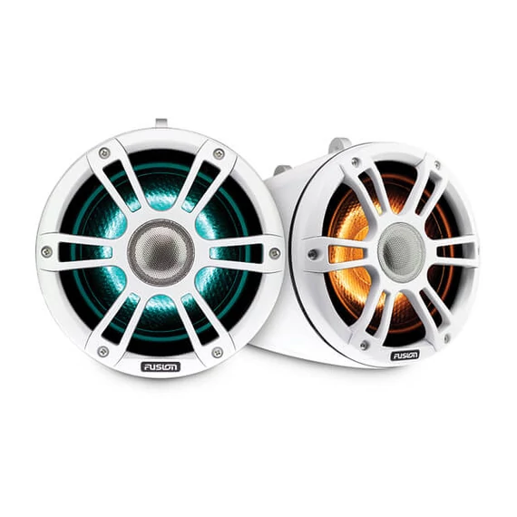 6.5'' Sports White Tower Speaker, CRGBW LED