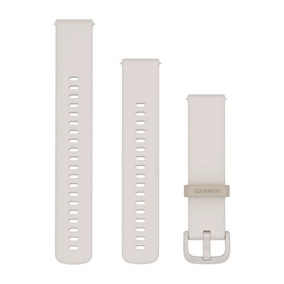 Óraszíj 20 mm elefántcsont szilikon (Quick Release) Vívoactive 5