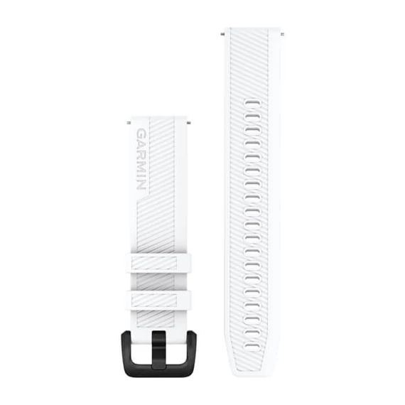 Óraszíj Quick Release Bands (20 mm), White with Black Hardware