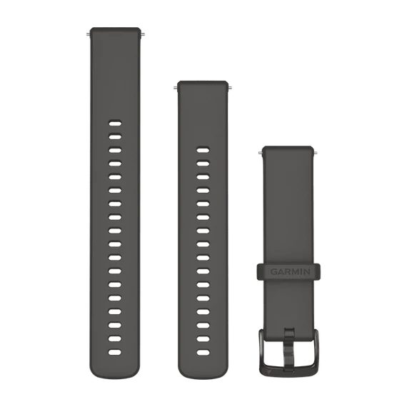 Óraszíj 18 mm szürke szilikon (Quick Release) Venu 3