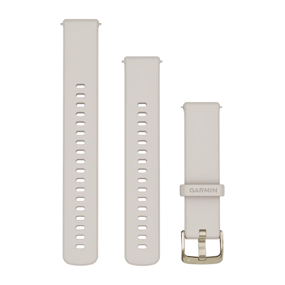 Óraszíj 18 mm elefántcsont szilikon (Quick Release) Venu 3S