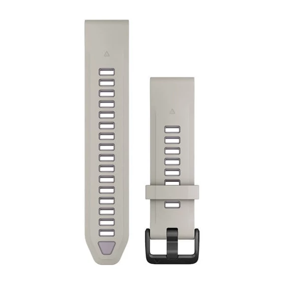 Óraszíj 20 mm szürke/levendula szilikon (QuickFit)